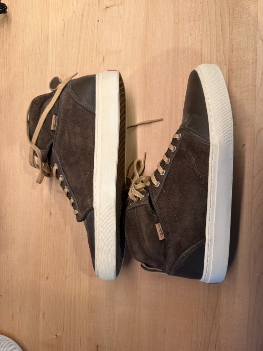 Vans OTW Alomar High-Top Brown Suede & Leather Sneakers Size 12